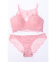 Pierre Cardin Kadın Cup Crop Top Takım (Pembe)