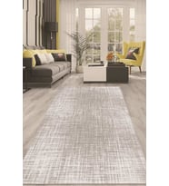 Dijital Kaymaz Taban Yıkanabilir Modern Renkli Salon Halısı Mutfak Halısı Yolluk ND-HT-562 (Gri)