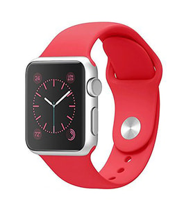 Ally Apple Watch 7-8 45mm 6-5-4 44mm Silikon Kordon Kayış 3-2-1 42mm (Kırmızı)