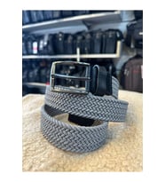 TRG 3,5 CM ÖRGÜ DESENLİ HAKİKİ DERİ KEMER (Gri)