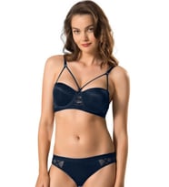 Le Jardin 5030-B Destekli-Balenli Cassie Bra Sütyen Takımı (Lacivert)