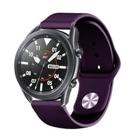 Samsung Galaxy Watch Gear S2 Kordon Silikon Spor Kordon (Koyu Mor)