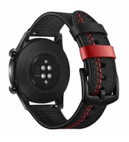 Samsung Galaxy Watch 4 5 6 7 FE 40 40 44 Classic 42 43 46 47 mm Kordon Nubuk Der (Siyah)