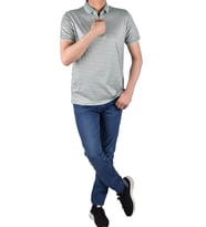 RYM-7620 FERMUARLI POLO YAKA TİŞÖRT (Yeşil)