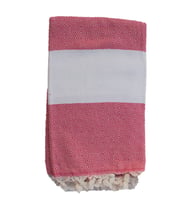 Peştemal Banyo Havlusu , Plaj Havlusu %100 Cotton 100x180 cm Çift Yüz  ** (Balıkçı Sırtı / Diomand  Desenli)** (Kırmızı)