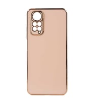 Xiaomi Redmi Note 11 Global Kılıf Bark Kenarları Altın Renk Kılıf (Rose)