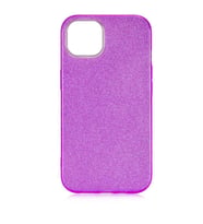 Uyumlu Model Apple iPhone 13 Mini Kılıf Simli Parlak Shining Kapak (Mor)