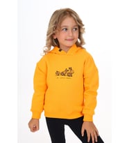Toontoy Kız Çocuk Baskılı Sweatshirt (Hardal)