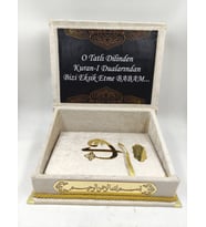 BABALAR GÜNÜNE ÖZEL RAHLELİ KURAN-I KERİM SETİ (Model 1)