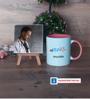 Hekim Fotoğraflı Dekoratif Taş, Kupa Bardak Beyaz Hediye (Model 6)