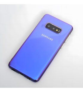 Galaxy S10E Kılıf Parlak Renk Geçişli Kılıf (Mavi)