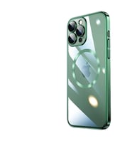 Apple iPhone 14 Pro Max Kılıf Zore Riksos Magsafe Silikon Kılıf (Koyu Yeşil)