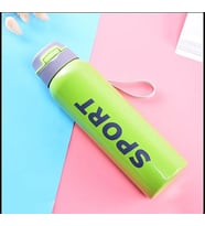500ml Taşınabilir Spor Baskılı Paslanmaz Çelik Ultra Termos (Yeşil)