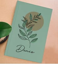 BK Gift Kişiye Özel İsimli Sert Kapaklı Su Yeşili Defter, Arkadaşa Hediye, Yeni İş Hediyesi, Anı Defteri, Doğum Günü Hediyesi (Model 4)