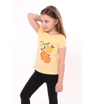 Toontoy Kız Bebek Baskılı Tişört (Açık Sarı)