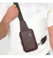 Lederax Hakiki Deri Mini Omuz Çantası LD531 (Kahverengi)