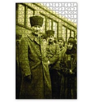 Cakapuzzle Atatürk Halide Edip Adıvar Puzzle Yapboz MDF (Ahşap) (500 Parça)