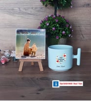 Anneye Doğum Günü Hediyesi Fotoğraflı Dekoratif Taş, Kupa Bardak Beyaz Hediye (Model 12)