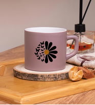 Seraclass Papatya Tasarım Renkli Nescafe Fincanları (Sütlü Kahve)