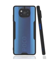Xiaomi Poco X3 Kılıf Parfe Kenarları Pastel Renk Silikon Kılıf (Siyah)