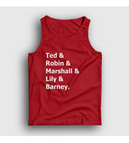 Presmono Unisex Sarı Names How I Met Your Mother Atlet 195387tt (Kırmızı)