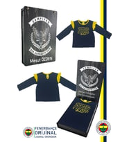 Fenerbahçe Orijinal Lisanslı Uzun Kol Lacivert Bebek Sweat Kişiye Özel Kutulu (Lacivert)