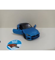 BMW Z4 & Z4 Cabrio Metal Model Oyuncak Araba 13 Cm ( ÖZEL PLAKALI ) (Mavi)