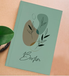 BK Gift Kişiye Özel İsimli Sert Kapaklı Su Yeşili Defter, Arkadaşa Hediye, Yeni İş Hediyesi, Anı Defteri, Doğum Günü Hediyesi (Model 9)