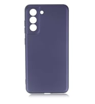 Galaxy S21 FE Kılıf Kamera Çıkıntılı Soft Silikon (Lacivert)