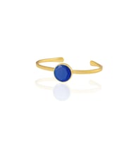 Kadir Jewellery Zirkon Taşlı Ayarlanabilir 22 Ayar Altın Kaplama Bilezik (Parlement)