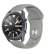 Samsung Galaxy Watch 4 5 6 7 FE 40 40 44 Classic 42 43 46 47 mm Kordon Silikon S (Koyu Gri)