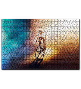 Cakapuzzle  Bisikletçi Atlet Kız  Puzzle Yapboz MDF (Ahşap) (255 Parça)