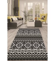 Dijital Kaymaz Taban Yıkanabilir Modern Renkli Salon Halısı Mutfak Halısı Yolluk ND-HT-215 (Beyaz)
