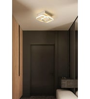 Kira Modern Tasarım Salon - Mutfak - Hol Beyaz Led 2 Li Avize (Beyaz)