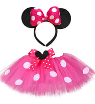 Minnie Mouse Kız Çocuk Etek , Tütü Etek (Fuşya)