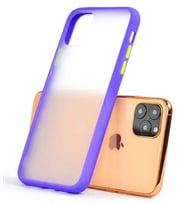 Apple iPhone 11 Pro Max Mat El İzi Yapmayan Kaliteli Kılıf (Mor)