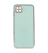 Xiaomi Redmi 9C Kılıf Zore Bark Kenarları Altın Renk Kılıf (Açık Yeşil)