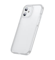 Baseus iPhone 12 6.1 Kamera Lens Koruyuculu Frame Kılıf (Beyaz)