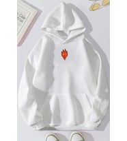 Unisex Ateş Avatar Baskılı Sweatshirt (A.Beyaz)