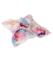 PROF 100 % İpek Fular 55X55 (Pembe)