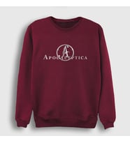 Presmono Unisex Beyaz A Apocalyptica Sweatshirt 10795tt (Bordo)