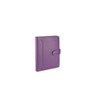 Organizer Ajanda Kılıflı Tarihsiz Kareli 160 Yaprak 17x24 Defterli Dilli Mıknatıslı Rainbow Vegan 20x26 cm (Lila)