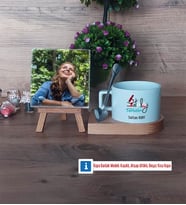 Patoloji Teknikeri Fotoğraflı Dekoratif Taş, Kupa Bardak Beyaz Hediye Tıp Bayramı Hediyesi (Model 8)