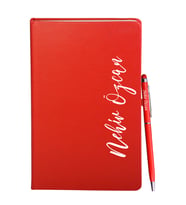 Kişiye Özel Defter Kalem H01 (Kırmızı)