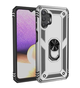 Galaxy A23 Kılıf Yüzüklü Zırh Tank Vega (Gri)