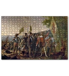 Cakapuzzle Christopher Columbus Askerler Ve Yerli Halk  Puzzle Yapboz MDF (Ahşap) (255 Parça)