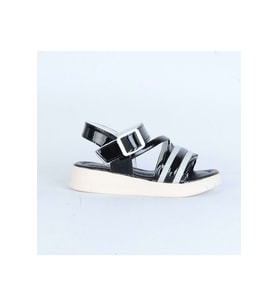 Moda Ayakkabı 01149 Kız Çocuk Sandalet (Siyah)