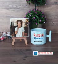 Rehber Öğretmen Fotoğraflı Dekoratif Taş, Kupa Bardak Beyaz Hediye (Model 12)