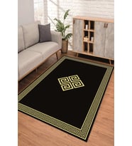 Dijital Kaymaz Taban Yıkanabilir Renkli Salon Halısı Mutfak Halısı Yolluk ND-SD-615 (Gold)