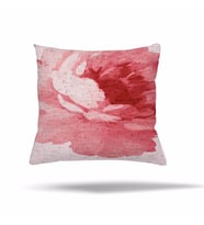 Benekli Güllü Tüy Desenli Gizli Fermuarlı Yastık Kılıfı Kırlent Kılıfı Koltuk Yastık Kılıfı  (Pembe-Gülkurusu )